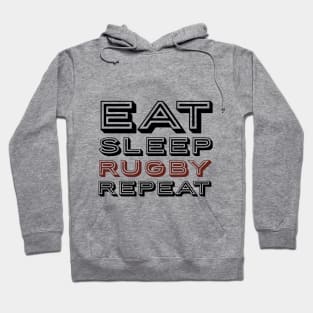 Rugby funny typography Hoodie